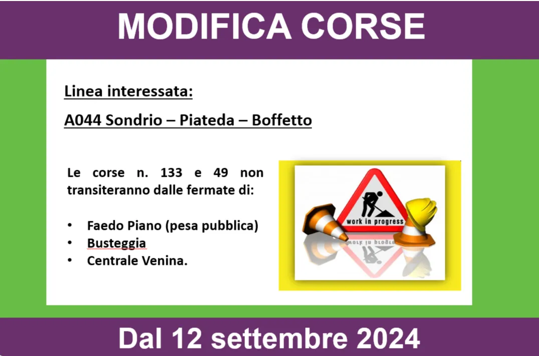 News Image MODIFICA CORSA