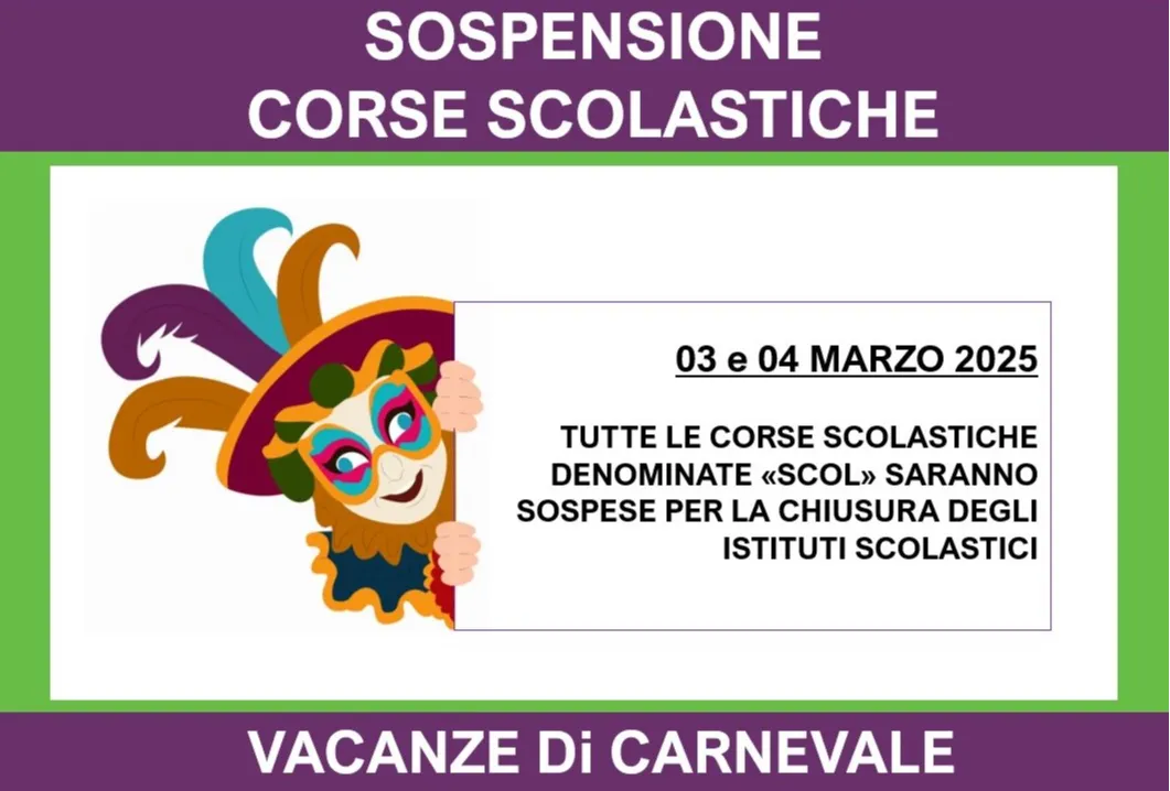 News Image SOSPENSIONE CORSE "scol"